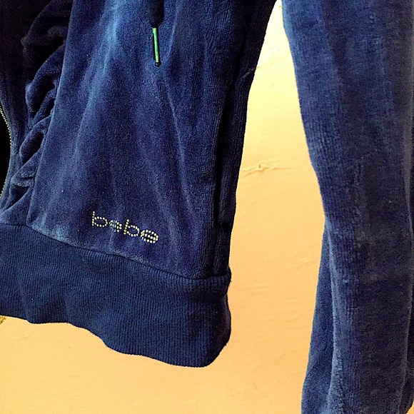 Bebe Velvet Feel Street + Dance Zip Up Hoodie - Picture 3 of 8